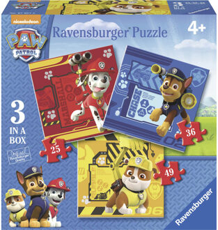 Ravensburger PAW Patrol 3-in-1 puzzelset - 25 + 36 + 49 stukjes