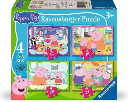 Ravensburger Peppa Pig 4-in 1 Puzzel (12, 16, 20, 24 stukjes)