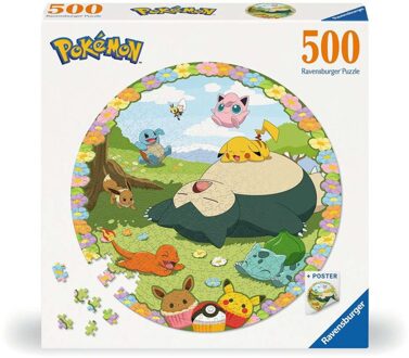 Ravensburger Pokémon Round Jigsaw Puzzle Flowery Pokémon (500 pieces)