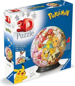 Ravensburger Pokemon Verzamel ze Allemaal! 3D Puzzelbal (73 stukjes)