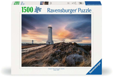 Ravensburger Prachtige Lucht Boven de Vuurtoren van Akranes - IJsland Puzzel (1500 stukjes)