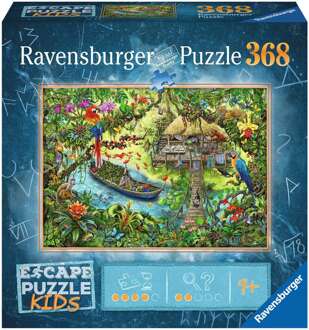 Ravensburger Puzzel 368 stukjes - Ontsnappingspuzzel Kids - Een safari in de jungle