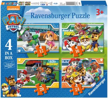 Ravensburger puzzel 4-in-1 PAW Patrol - 12 + 16 + 20 + 24 stukjes Multikleur