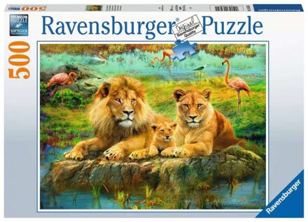 Ravensburger Puzzel 500 p - Leeuwen in de savanne