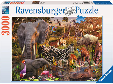 Ravensburger puzzel Afrikaanse dierenwereld - 3000 stukjes