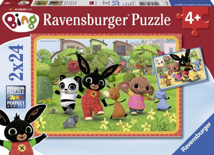 Ravensburger puzzel Bing Bunny - 2 x 24 stukjes Multikleur