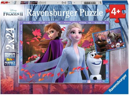 Ravensburger puzzel Disney Frozen 2 - 2x 24 stukjes