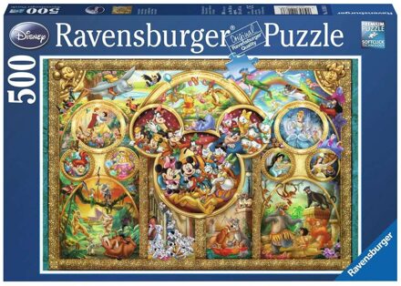 Ravensburger puzzel Disney puzzel familieportret - 500 stukjes