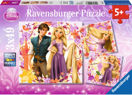 Ravensburger Puzzel Disney Rapunzel - 3 X 49 Stukjes Multikleur