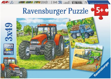 Ravensburger puzzel grote landbouwmachine - 3 x 49 stukjes Multikleur