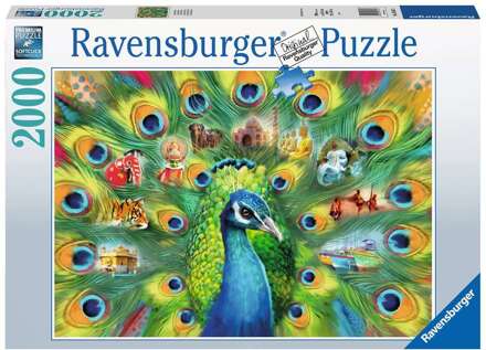 Ravensburger Puzzel Land van de pauw 2000st