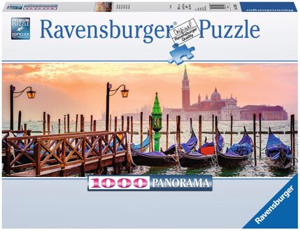 Ravensburger puzzel Panorama gondels in Venetië 1000 stukjes Multikleur