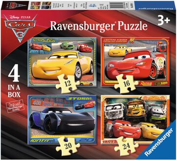 Ravensburger Puzzel Ravensburger Cars 3 4x puzzels 12+16+20+24 stuks