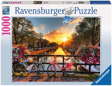 Ravensburger Puzzel Ravensburger fietsen in Amsterdam 1000st