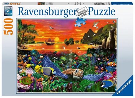 Ravensburger Puzzel Schildpad in het rif 500st
