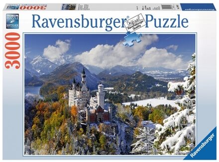 Ravensburger puzzel Slot Neuschwanstein in de winter - 3000 stukjes