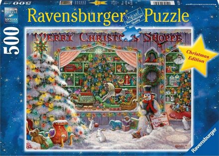 Ravensburger puzzel The Christmas Shop - Legpuzzel - 500 stukjes