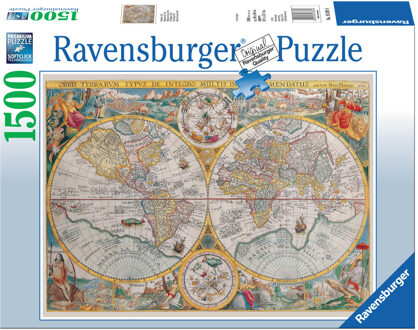 Ravensburger puzzel wereldkaart 1594 - 1500 stukjes