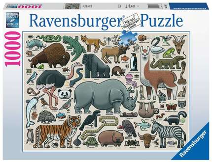 Ravensburger puzzel Wilde dieren 1000st