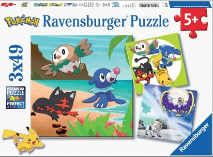 Ravensburger puzzelset Pokémon- 3 x 49 stukjes