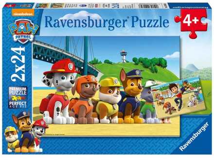 Ravensburger Ravenburger - Paw Patrol. Dappere honden (2x24) - Multikleur