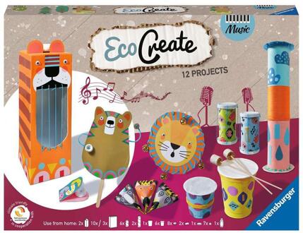 Ravensburger Ravensburger-EcoCreate-Eco-verantwoord-Recycling-Speelgoed-Objecten vervaardigen-Instrumenten maken- Leeftijden 6-20229