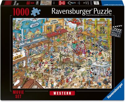 Ravensburger Ray’s Comic Series Filmset 1: Western Puzzel (1000 stukjes)