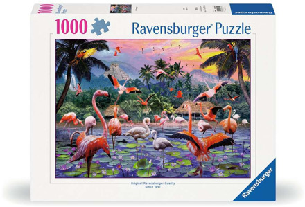 Ravensburger Roze Flamingo's Puzzel (1000 stukjes)