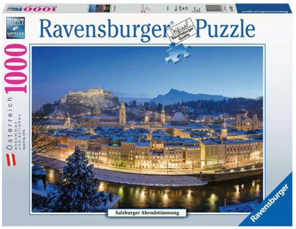 Ravensburger Salzburg avond stemming Puzzel (1000 stukjes)