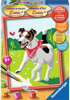 Ravensburger Schilderen op nummer hond met vlinder