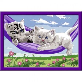 Ravensburger Schilderen op nummer - Kittens in de hangmat