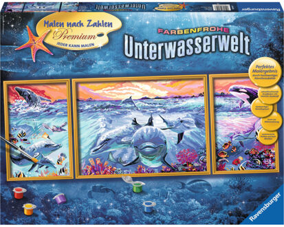 Ravensburger schilderen op nummer kleurrijke onderwaterwereld