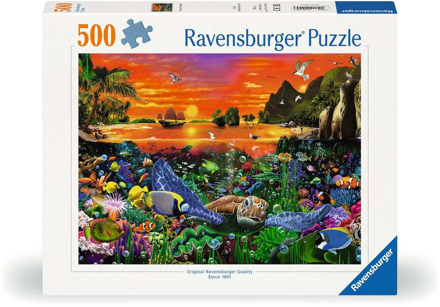 Ravensburger Schildpad in het Rif Puzzel (500 stukjes)