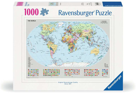 Ravensburger Staatkundige wereldkaart Puzzel (1000 stukjes)