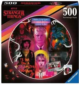 Ravensburger Stranger Things Round Jigsaw Puzzle Friends Don't Lie (500 pieces)