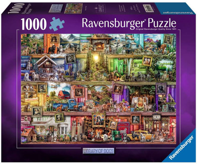 Ravensburger The Library of Dogs Puzzel (1000 stukjes)