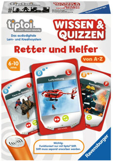 Ravensburger tiptoi Wissen & Q.: Retter&Helfer Kaartspel