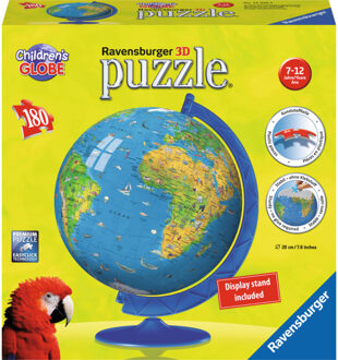 Ravensburger XXL Kinder globe (Engels) - 3D Puzzel van 180 stukjes