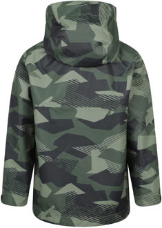 Ravine bedrukte lichtgewicht waterdichte jas voor kinderen/Kinderen (Kaki Groen) - maat 3-4J / 98-104cm