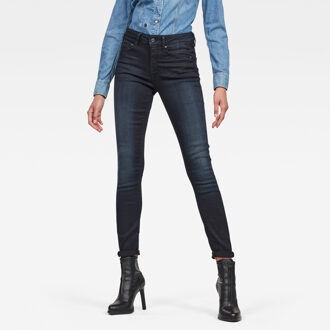 Raw jeans 3301 high skinny wmn Blauw Denim-27-32