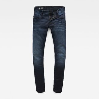 RAW skinny fit jeans Revend dark aged Blauw - 34-34