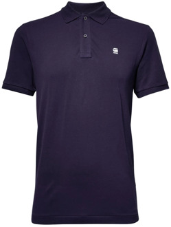 RAW slim fit polo Blauw - XL