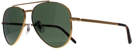 Ray-Ban Aviator Unisex Goud Groen gepolijst RB3625 New Aviator