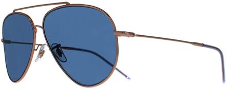 Ray-Ban Aviator Unisex Roségoud Blauw RB0101S Aviator Achterzijde - maat
