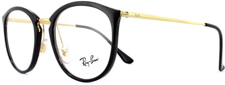 Ray-Ban brilmonturen 7140 2000 Glanzend Zwart 51mm