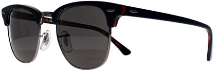 Ray-Ban Clubmaster 3016 1278B1 gepolijst brons blauw donkergrijs zonnebril