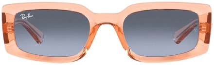 Ray-Ban Kiliane Organische zonnebril in Transparent Orange Ray-Ban , Orange , Dames - 54 MM