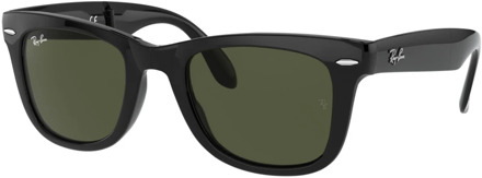 Ray-Ban Klieke Opvouwbare Zonnebril RB 4105 Ray-Ban , Black , Unisex - 54 Mm,50 MM