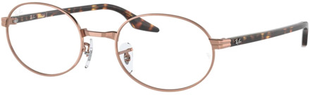 Ray-Ban Koperen zonnebril voor heren - RX 6481V Ray-Ban , Brown , Heren - 53 MM
