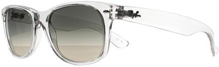 Ray-Ban New Wayfarer 2132 677432 gepolijst transparant helder grijs zonnebril